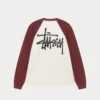 Stussy "Raglan Thermal 2 Tone" M - Off White