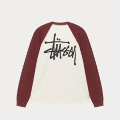 Stussy "Raglan Thermal 2 Tone" M - Off White