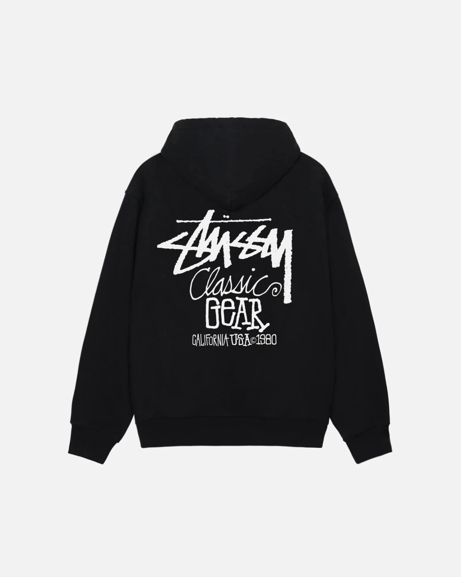Stussy "Classic Gear Hoodie" M - Black 1 Stussy "Classic Gear Hoodie" M - Black