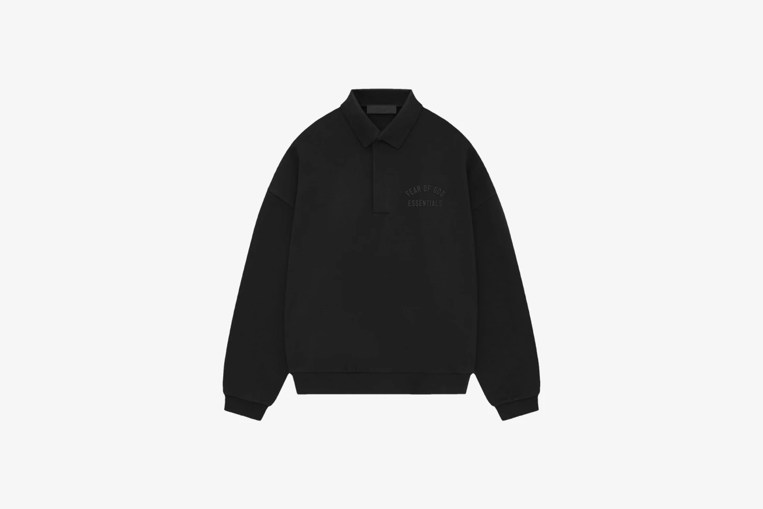 Fear Of God Essentials "Fleece Polo" M - Black 1 Fear Of God Essentials "Fleece Polo" M - Black
