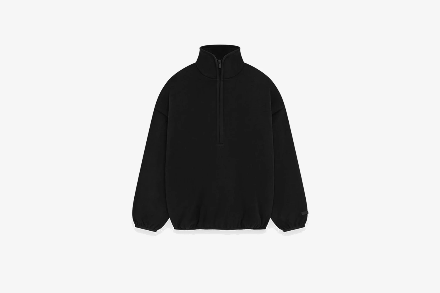 Fear Of God Essentials "Brushed Yarn Half Zip" M - Black 1 Fear Of God Essentials "Brushed Yarn Half Zip" M - Black