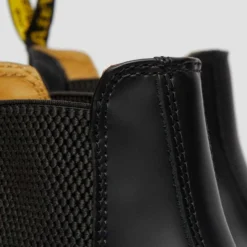 Dr. Martens "2976 Yellow Stitch Smooth Leather Chelsea Boot" M - Black -Manorphx Shop 22227001.82