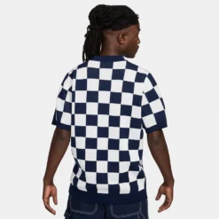 Nike "Sportswear Checkers Club Polo" M - Midnight Navy/Sail 5 Nike "Sportswear Checkers Club Polo" M - Midnight Navy/Sail -Manorphx Shop 32