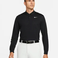 Nike Golf "Dri-FIT Victory Long-Sleeve Polo" M - Black