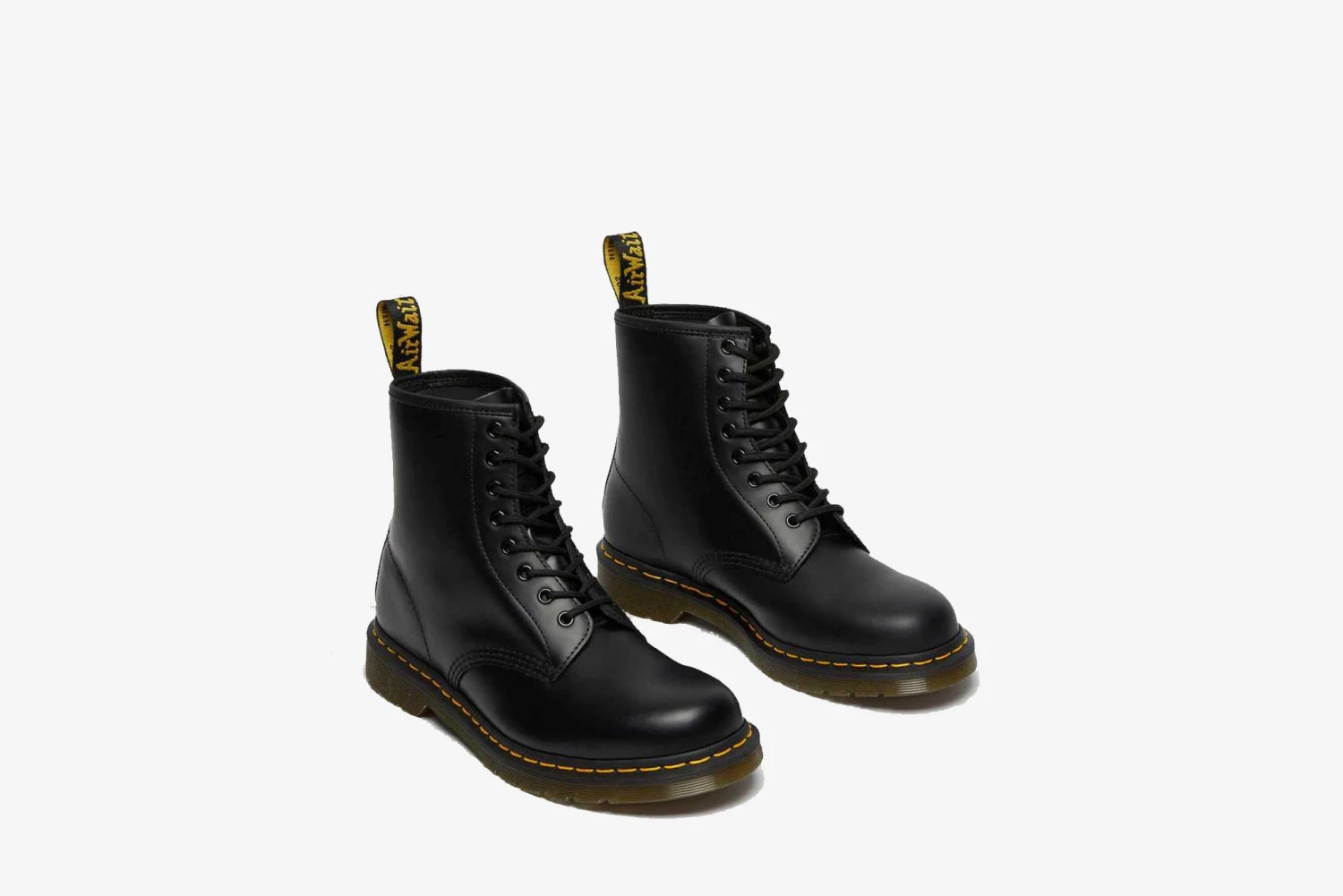 Dr. Martens "1460 Smooth Leather Lace Up Boots" W - Black 3 Dr. Martens "1460 Smooth Leather Lace Up Boots" W - Black - Image 3