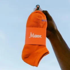 Manor "Ankle Sock" - Orange / Purple