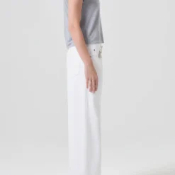 AGOLDE "Adine Shrunken Tee" W - Grey Heather -Manorphx Shop A7180 1648 ADINE TEE GREY HEATHER 0828 web