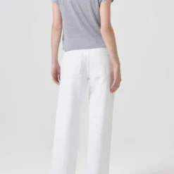 AGOLDE "Adine Shrunken Tee" W - Grey Heather -Manorphx Shop A7180 1648 ADINE TEE GREY HEATHER 0848 web