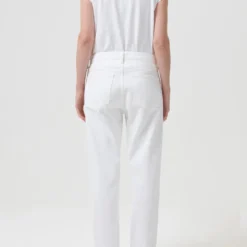 AGOLDE "Bryce Cap Sleeve Tee" W - White -Manorphx Shop A7207 1521 BRYCE CAP SLEEVE TEE WHITE 0659 web 900x jpg