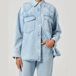 AGOLDE "Lotta Western Shirt" W - Drift