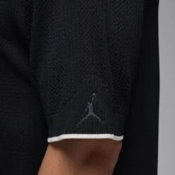 Jordan "Knit Button-Down Golf Top" M - Black -Manorphx Shop AURORA HV1157 010 PHSYM004 2000