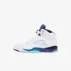 Air Jordan "5 Retro OG" PS - White / New Emerald / Grape