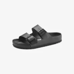 Birkenstock "Arizona BS Leather (Regular Fit)" M - Black / Black