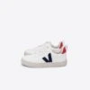 Veja "Small V-10 Laces CWL" K - White / Cobalt / Pekin