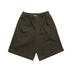 Metalwood "Contrast Stitch Elastic Waist Short" M - Forest Green