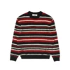 Metalwood Studio "Striped Mohair Knit Sweater" M - Red Stripe