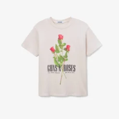 DayDreamer "Guns N Roses Use Your Illusion Roses Weekend Tee" W - Dirty White