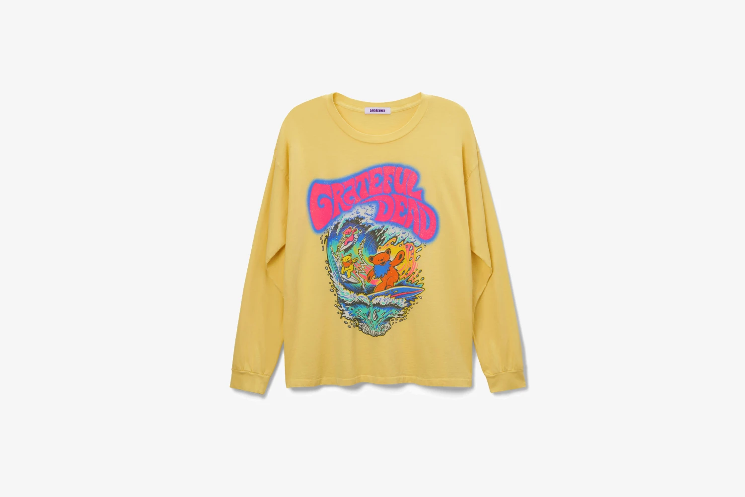 DayDreamer "Grateful Dead Surf Bears " L/S T-Shirt W - Yellow Bloom 1 DayDreamer "Grateful Dead Surf Bears " L/S T-Shirt W - Yellow Bloom