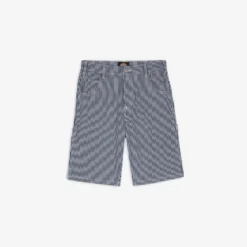 Dickies "Hickory Stripe Carpenter Shorts" M - Ecru/Airforce Blue