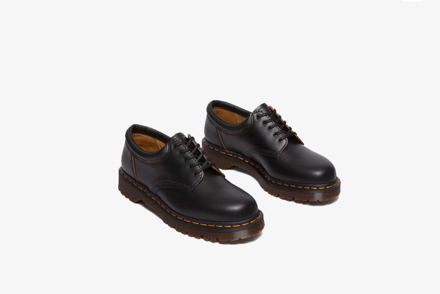 Dr. Martens "8053 Vintage Smooth Leather Oxford Shoes" M - Black Vintage Smooth 2 Dr. Martens "8053 Vintage Smooth Leather Oxford Shoes" M - Black Vintage Smooth - Image 2