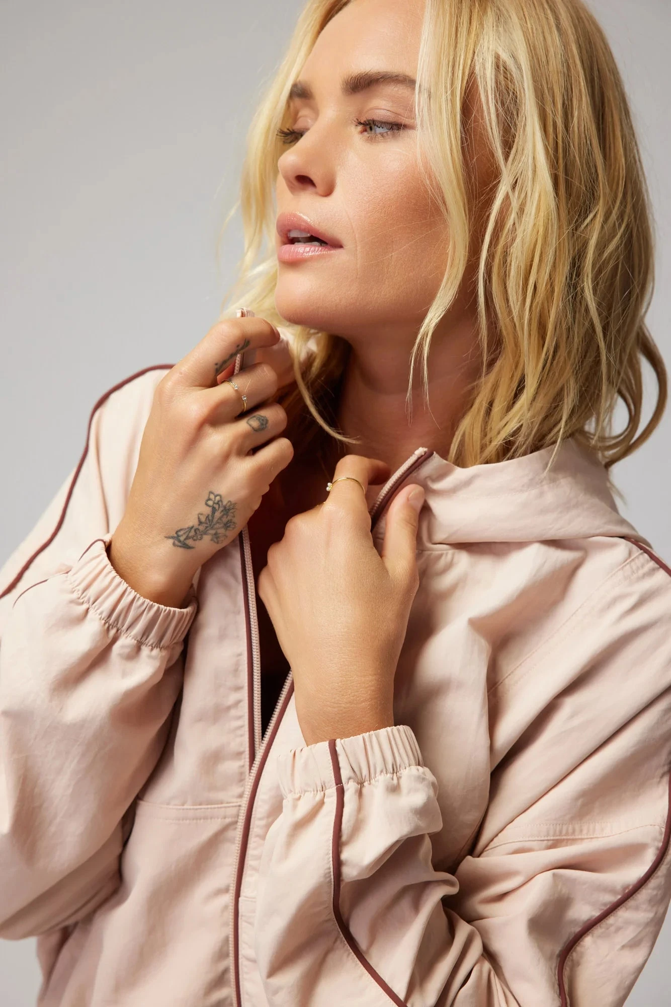 Spiritual Gangster "Journey Active Jacket" W - Pink Sky 3 Spiritual Gangster "Journey Active Jacket" W - Pink Sky - Image 3