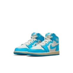 Air Jordan "1 Retro High OG" PS - White / Dark Powder Blue -Manorphx Shop FD1412 402.2