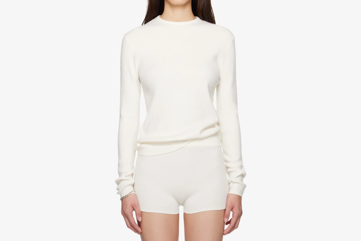 Fear Of God Essentials "Soft Rib Long Sleeve" W - Cloud White 1 Fear Of God Essentials "Soft Rib Long Sleeve" W - Cloud White