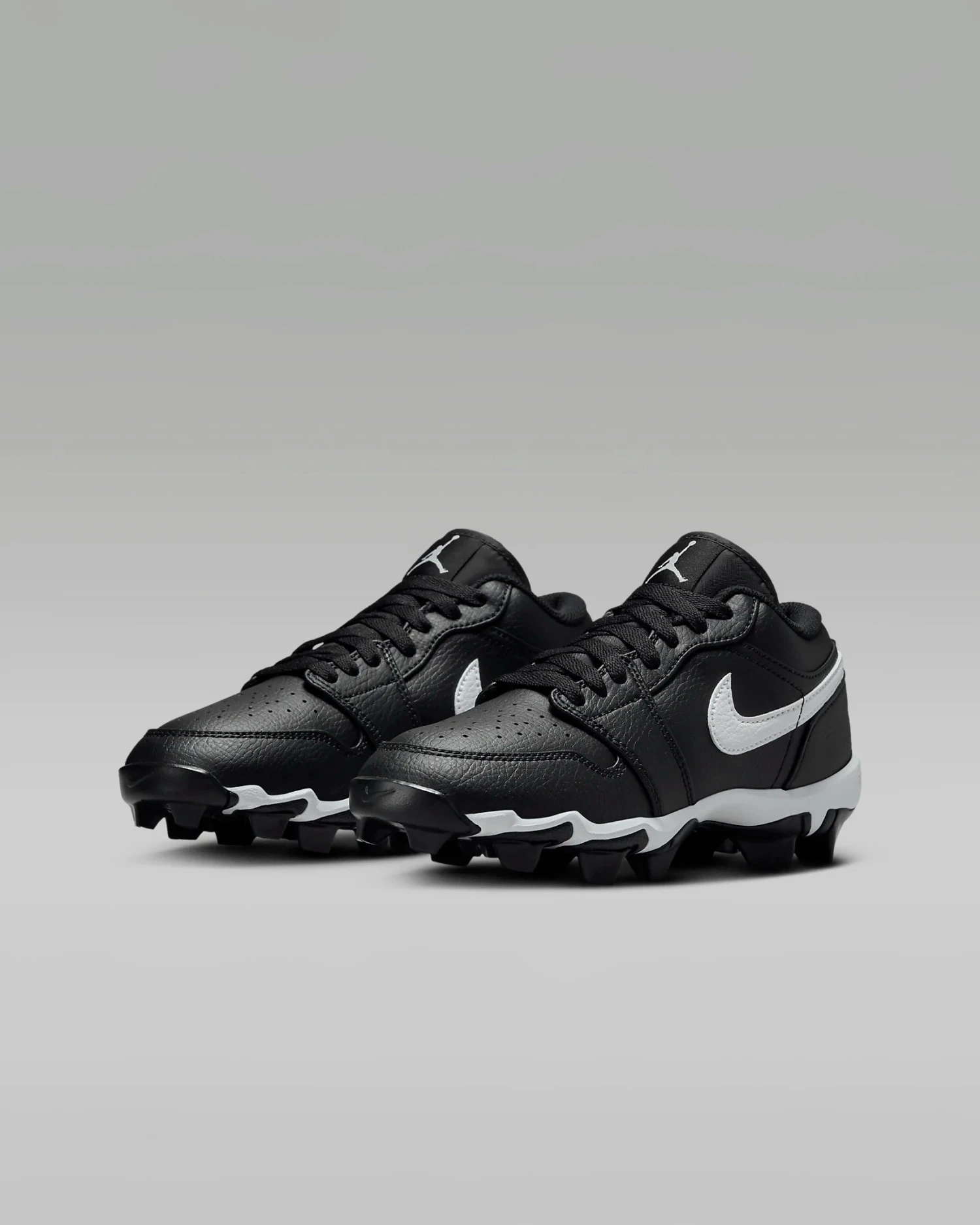 Air Jordan "1 Low Cleat" GS - Black / White 2 Air Jordan "1 Low Cleat" GS - Black / White - Image 2