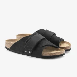 Birkenstock "Kyoto" W - Black (Narrow Fit) -Manorphx Shop Kyoto suede black pair