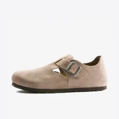 Birkenstock "London BS" M - Taupe Suede (Regular Fit)