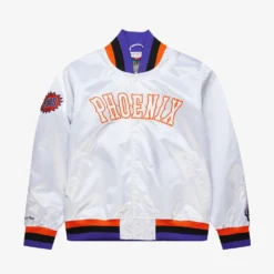 Mitchell & Ness X Manor "Phoenix Suns Jacket" M - Chalk White / Orange / Purple