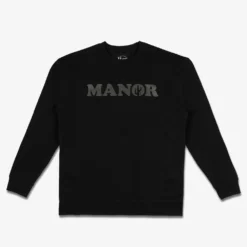 Manor "Vibes Crewneck" M - Black / Black