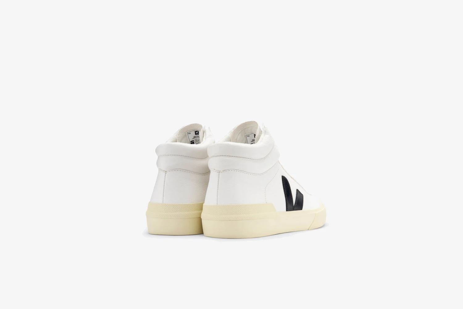 Veja "Minotaur Chromefree Leather" W - White/Black/Butter 3 Veja "Minotaur Chromefree Leather" W - White/Black/Butter - Image 3