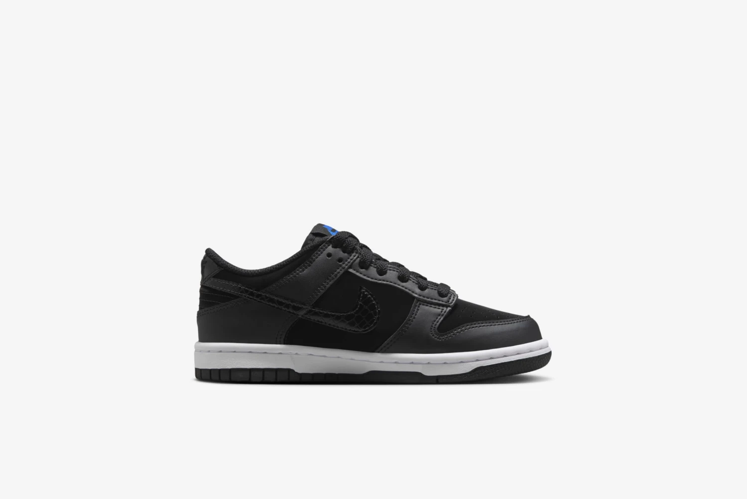 Nike "Dunk Low" GS - Black / Game Royal 2 Nike "Dunk Low" GS - Black / Game Royal - Image 2