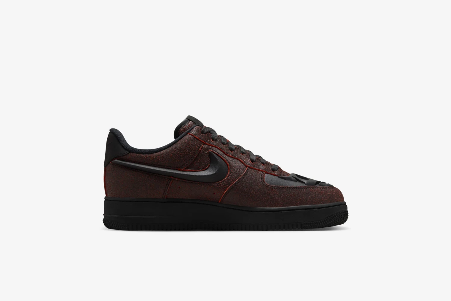 Nike "Air Force 1 Retro HWN QS" M - Black / Black / Crimson 2 Nike "Air Force 1 Retro HWN QS" M - Black / Black / Crimson - Image 2