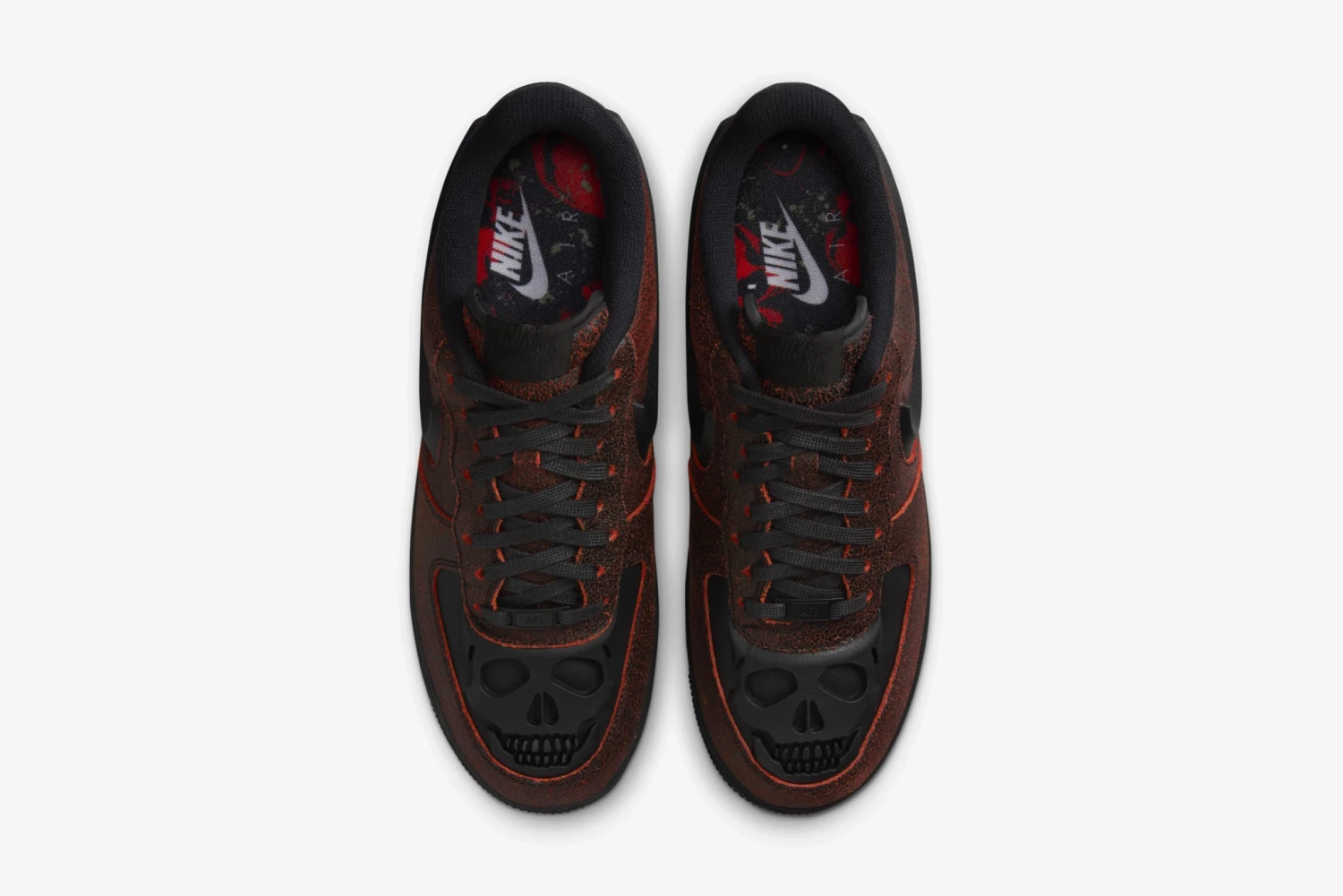 Nike "Air Force 1 Retro HWN QS" M - Black / Black / Crimson 3 Nike "Air Force 1 Retro HWN QS" M - Black / Black / Crimson - Image 3