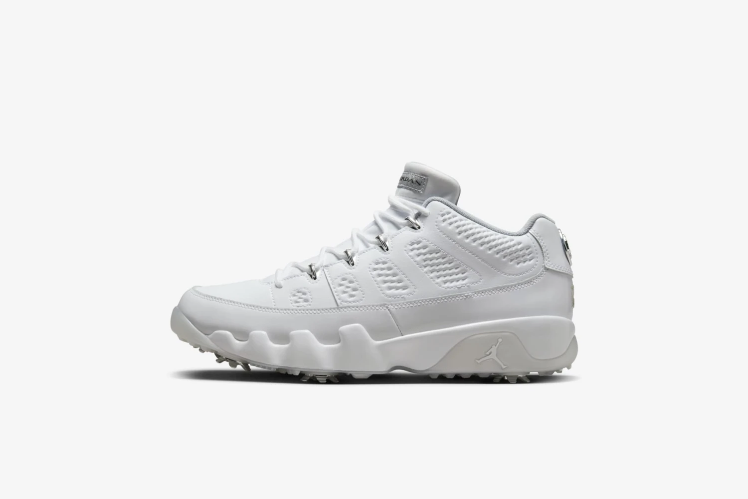 Air Jordan "Retro 9 Low G QS" M - White / Metallic Silver (Tour Championship) 1 Air Jordan "Retro 9 Low G QS" M - White / Metallic Silver (Tour Championship)