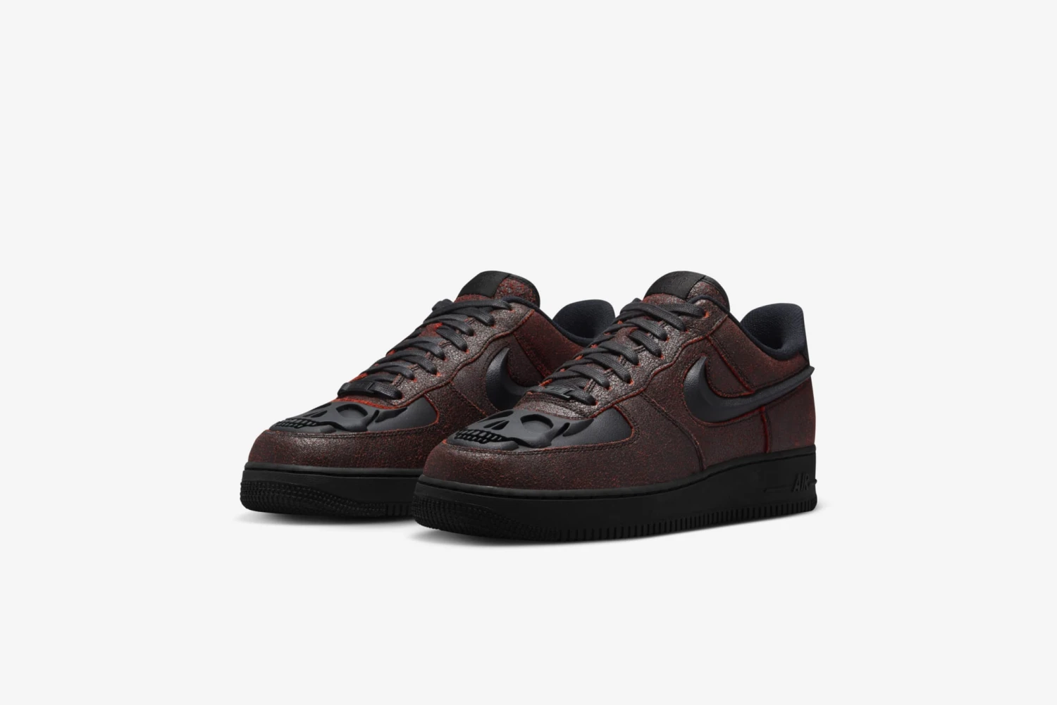 Nike "Air Force 1 Retro HWN QS" M - Black / Black / Crimson 4 Nike "Air Force 1 Retro HWN QS" M - Black / Black / Crimson - Image 4