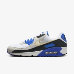 Nike "Air Max 90 PRM" M - White / Khaki-Racer Blue-Black