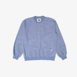 Round Two "Seersucker Crewneck" M - Blue