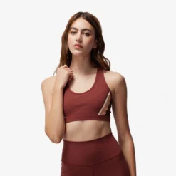 Spiritual Gangster "Velo Dream Tech Bra" W - Washed Burgundy