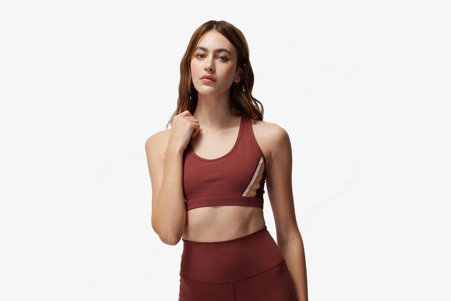 Spiritual Gangster "Velo Dream Tech Bra" W - Washed Burgundy 1 Spiritual Gangster "Velo Dream Tech Bra" W - Washed Burgundy