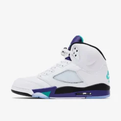 Air Jordan "Retro 5 OG" M - White / New Emerald / Grape