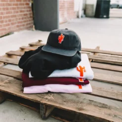 Manor "Chenille Shoes On A Cactus" Hat - Washed Denim