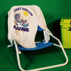 Manor "Just Chillin" Long Sleeve T-Shirt M - White / Purple / Orange -Manorphx Shop Screenshot2023 11 10at7.23.42PM