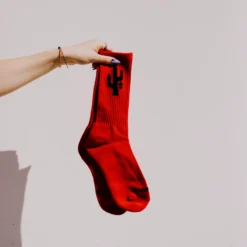 Manor "Hang Time Sock" - Red / Black