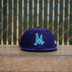 Manor X New Era "M" 59FIFTY Fitted - Purple / Teal
