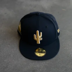 Manor X New Era "8 Year Anniversary Hang Time" 59FIFTY Fitted - Navy / Gold