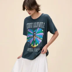 Daydreamer "Lenny Kravitz Universal Love Tour Merch Tee" W - Vintage Black