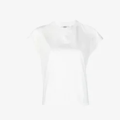 AGOLDE "Bryce Cap Sleeve Tee" W - White